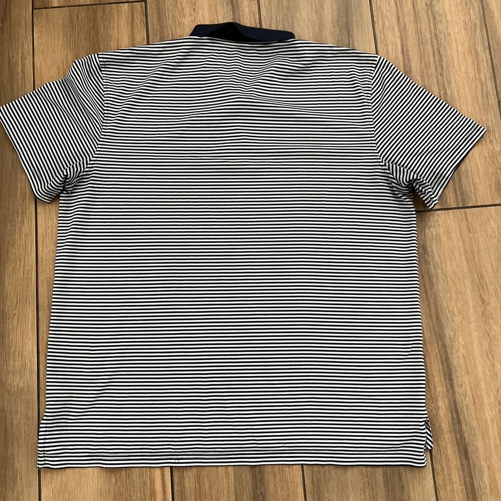 Southern Tide Polo Shirt Mens XL Blue White Striped Skipjack Classic Casual - Picture 6 of 6